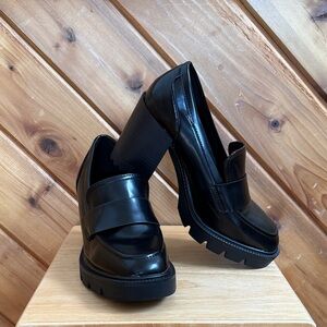 Madden Girl Smarty Chunky Heel Loafers